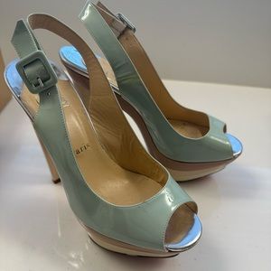 Christian Louboutin stacked platform heels